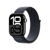 Apple Watch Series 10 GPS + Cellular, 42mm Jet Black Aluminium Case, Ink Sport Loop - iSTYLE RO