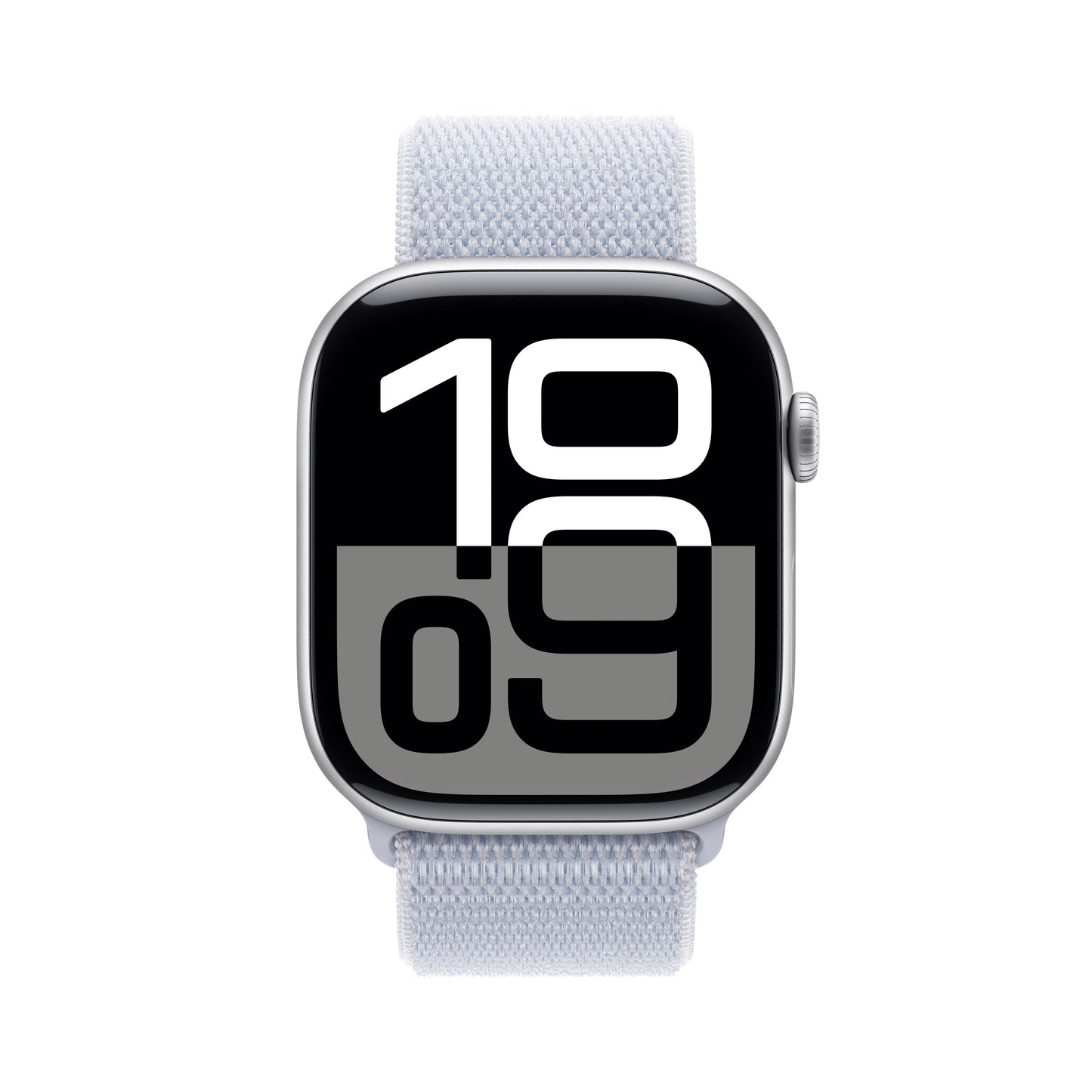 Apple Watch Series 10 GPS + Cellular, 46mm Silver Aluminium Case, Blue Cloud Sport Loop - iSTYLE RO
