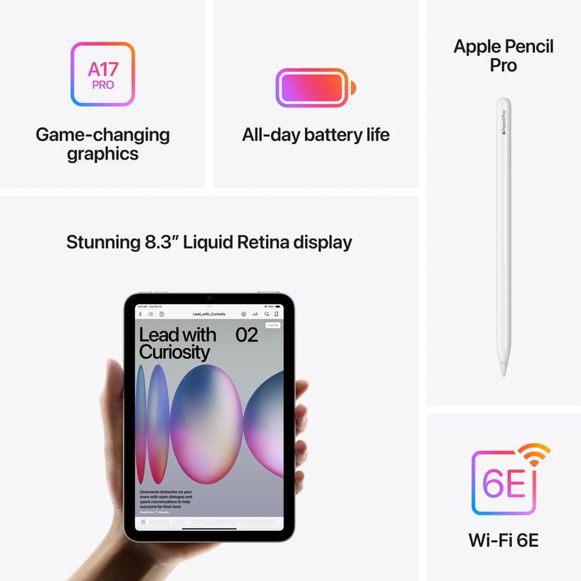 iPad mini 7, 512GB, Wi-Fi, Purple - iSTYLE RO
