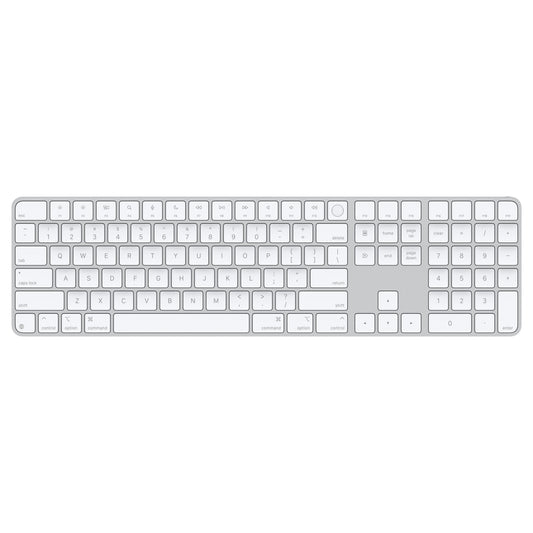 Tastatura Apple Magic Keyboard (2024) cu Touch ID si Numeric Keypad, US KB, Alb - iSTYLE RO