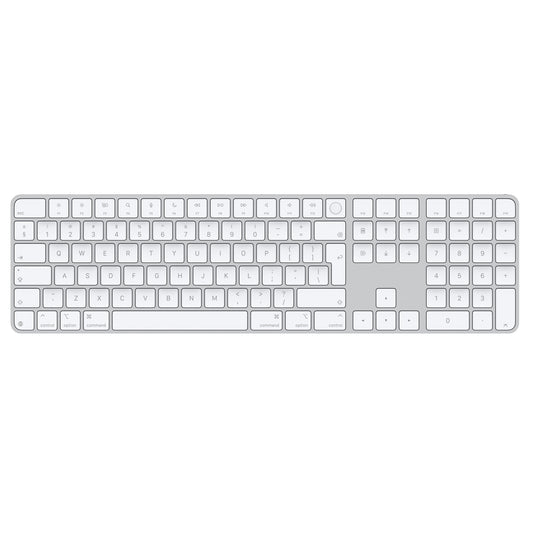 Tastatura Apple Magic Keyboard (2024) cu Touch ID si Numeric Keypad, INT KB, Alb - iSTYLE RO