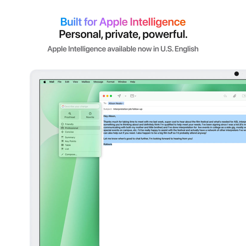 iMac 24" cu procesor Apple M4, 24", Retina 4.5K, 8 nuclee CPU si 8 nuclee GPU, 16GB, 256GB SSD, Verde - iSTYLE RO