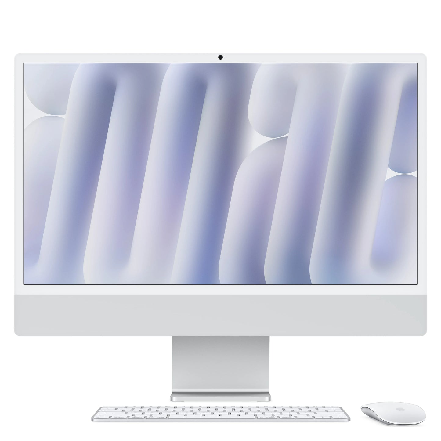 iMac 24" cu procesor Apple M4, 24", Retina 4.5K, 8 nuclee CPU si 8 nuclee GPU, 16GB, 256GB SSD, Argintiu - iSTYLE RO