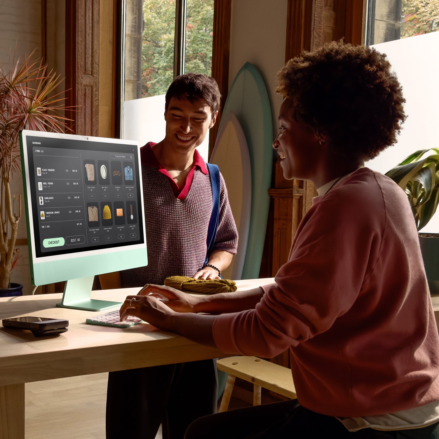 iMac 24" cu procesor Apple M4, 24", Retina 4.5K, 10 nuclee CPU si 10 nuclee GPU, 16GB, 256GB SSD, Albastru - iSTYLE RO