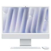 iMac 24" cu procesor Apple M4, 24", Retina 4.5K, 10 nuclee CPU si 10 nuclee GPU, 16GB, 256GB SSD, Argintiu - iSTYLE RO