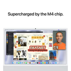 iMac 24" cu procesor Apple M4, 24", Retina 4.5K, 10 nuclee CPU si 10 nuclee GPU, 16GB, 256GB SSD, Argintiu - iSTYLE RO