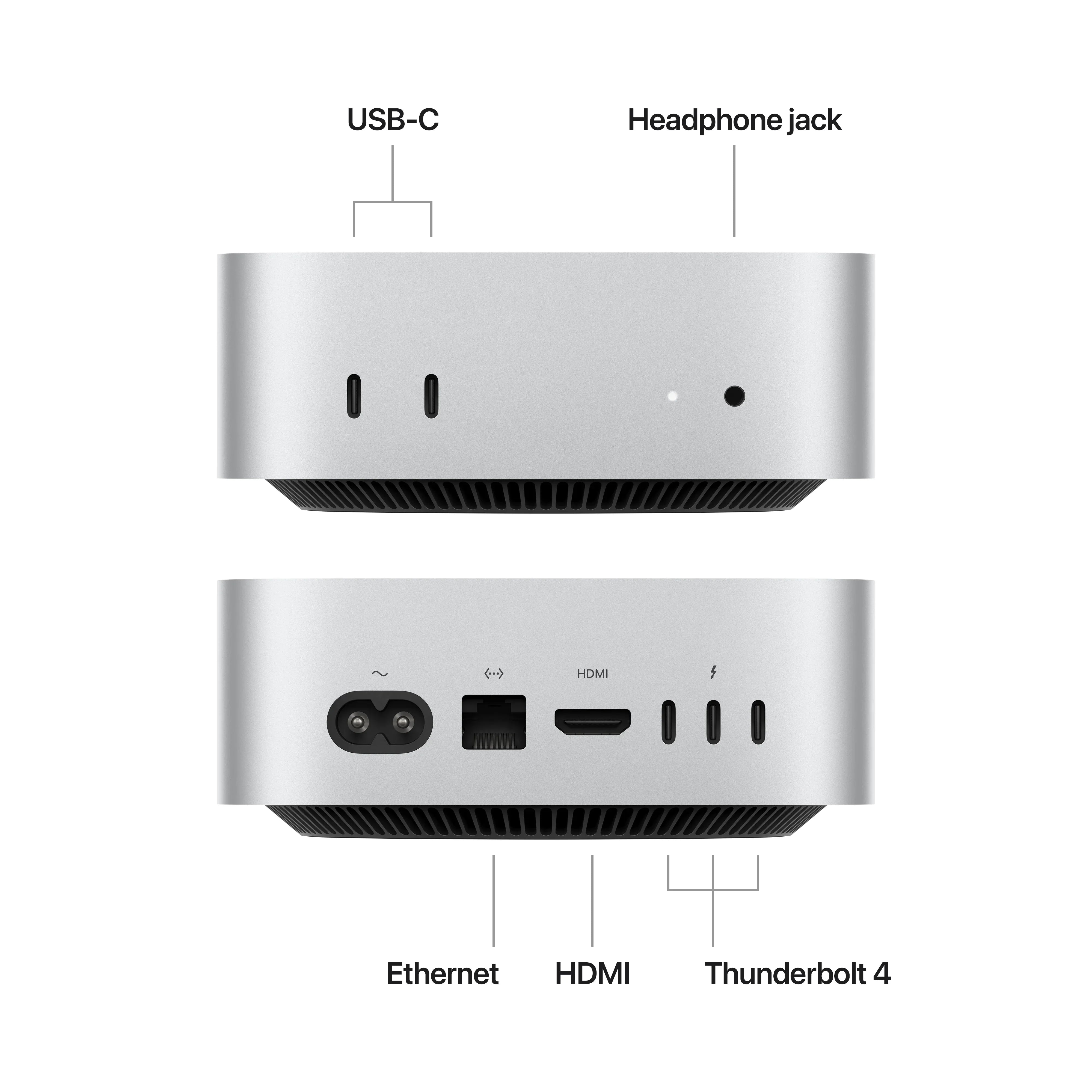 Mac Mini, procesor Apple M4, 10 nuclee CPU si 10 nuclee GPU, 16GB