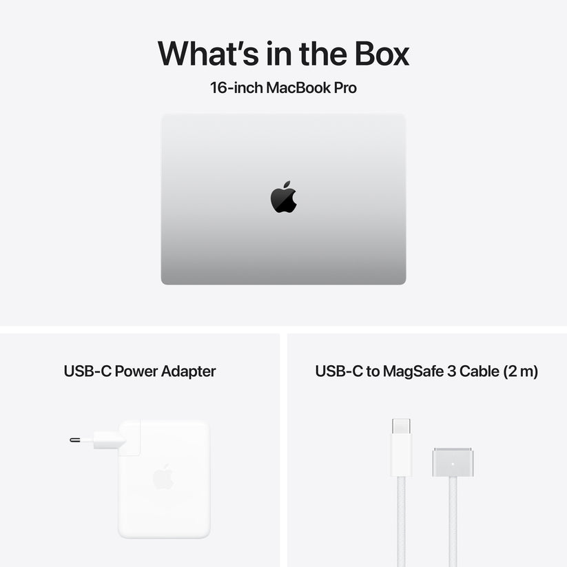 MacBook Pro 16", procesor Apple M4 Max, 14 nuclee CPU si 32 nuclee GPU, 36GB, 1TB SSD, Silver - iSTYLE RO