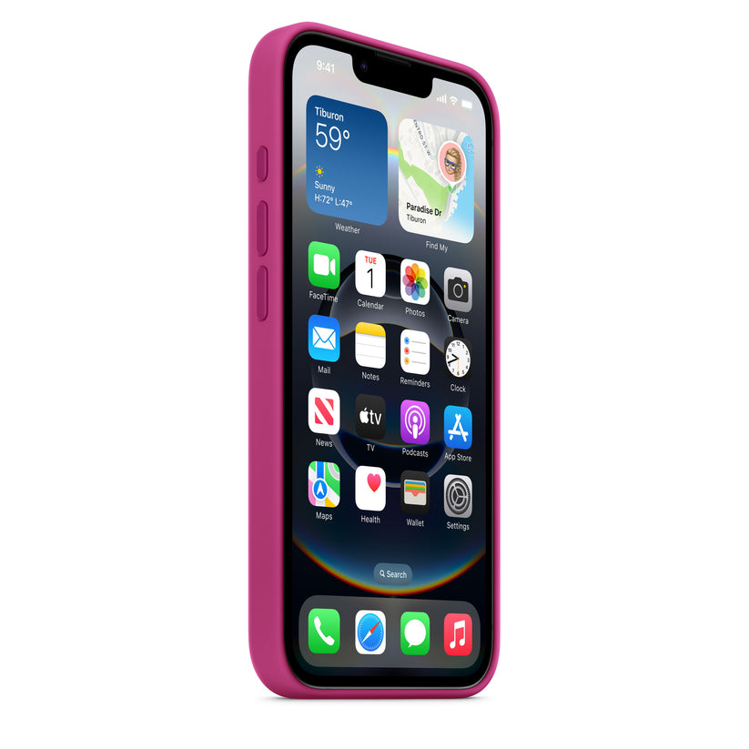 Husa de protectie Apple pentru iPhone 16e, Silicon, Fuchsia - iSTYLE RO