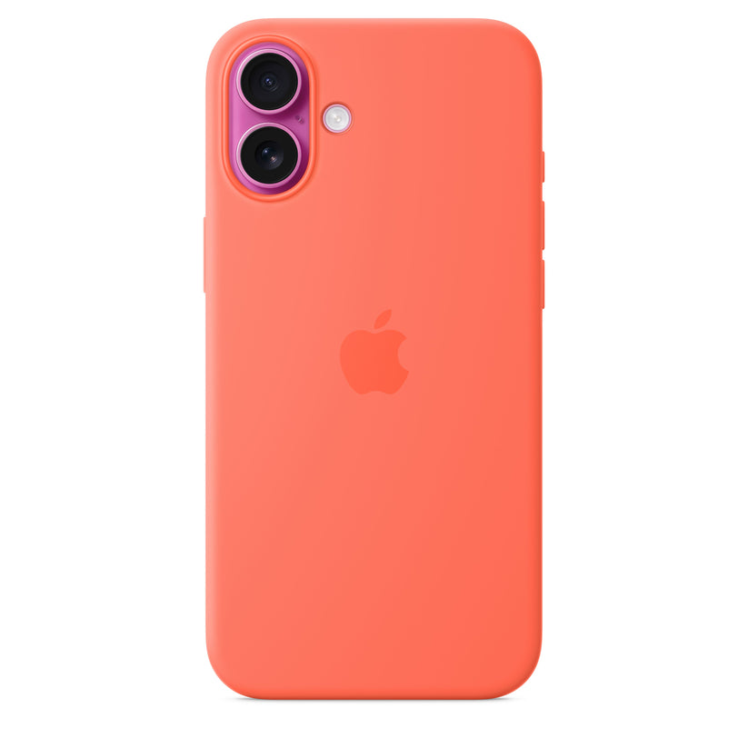 Husa de protectie Apple cu MagSafe pentru iPhone 16 Plus, Silicon, Tangerine (SEASONAL) - iSTYLE RO