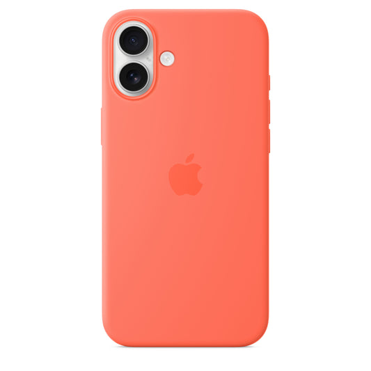 Husa de protectie Apple cu MagSafe pentru iPhone 16 Plus, Silicon, Tangerine (SEASONAL) - iSTYLE RO