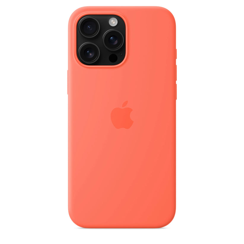 Husa de protectie Apple cu MagSafe pentru iPhone 16 Pro Max, Silicon, Tangerine (SEASONAL) - iSTYLE RO