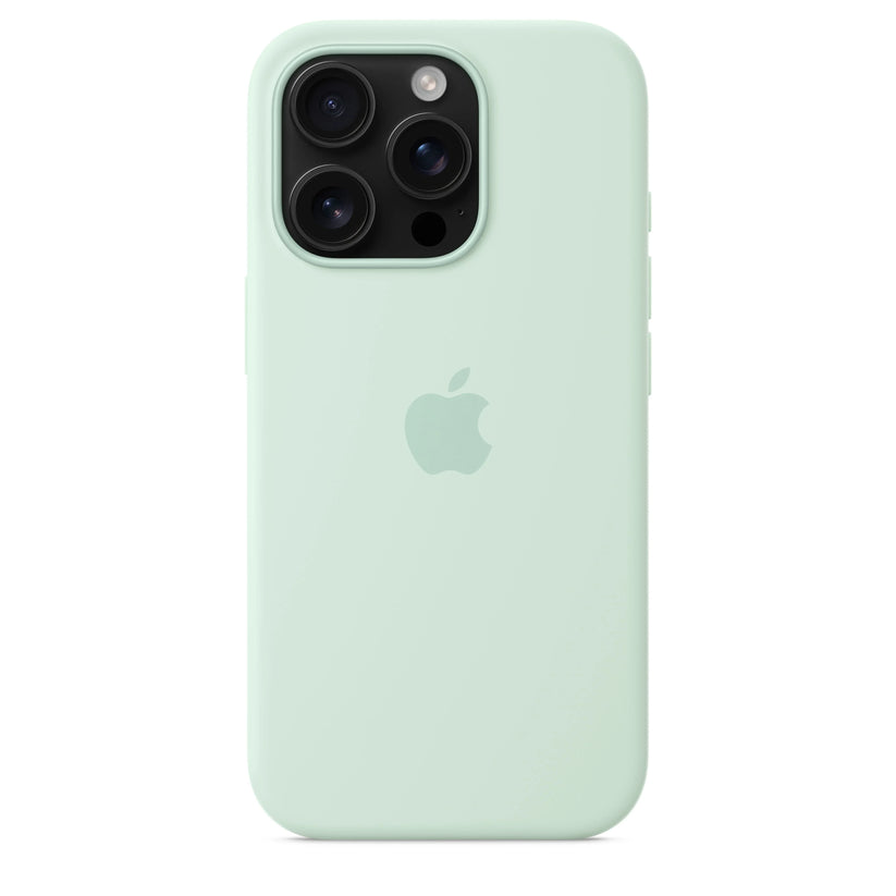 Husa de protectie Apple cu MagSafe pentru iPhone 16 Pro, Silicon, Aquamarine (SEASONAL) - iSTYLE RO