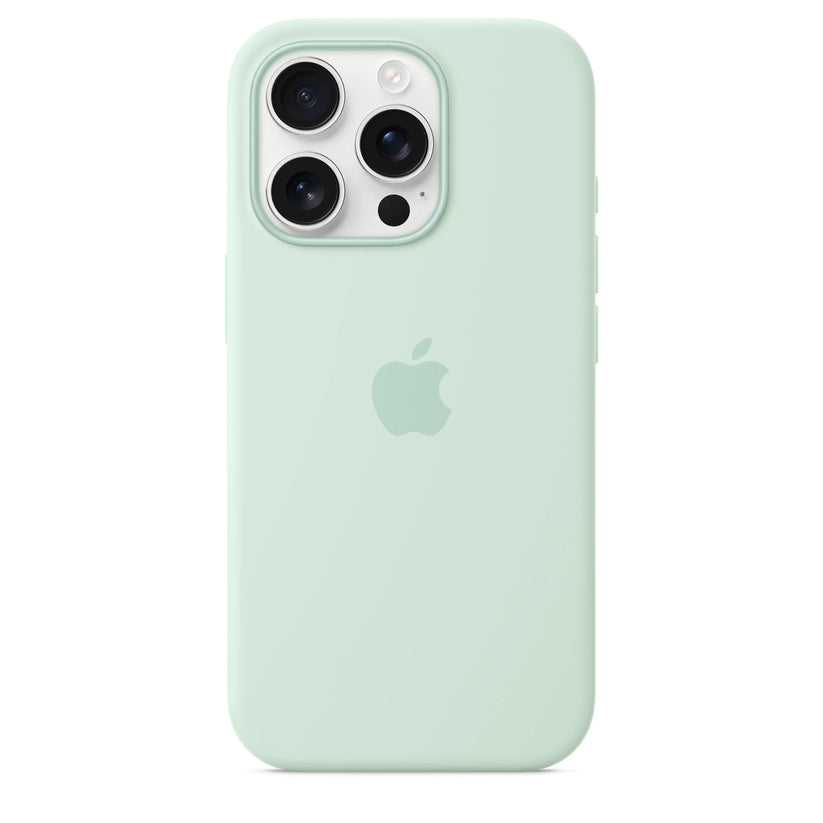 Husa de protectie Apple cu MagSafe pentru iPhone 16 Pro, Silicon, Aquamarine (SEASONAL) - iSTYLE RO