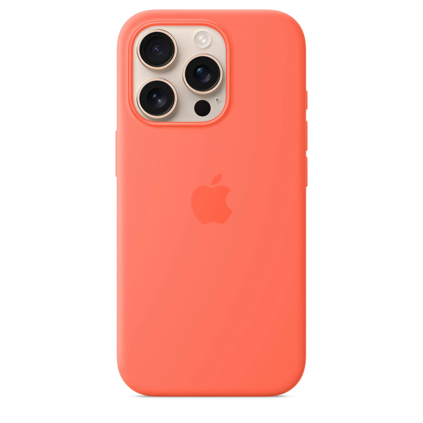 Husa de protectie Apple cu MagSafe pentru iPhone 16 Pro, Silicon, Tangerine (SEASONAL) - iSTYLE RO