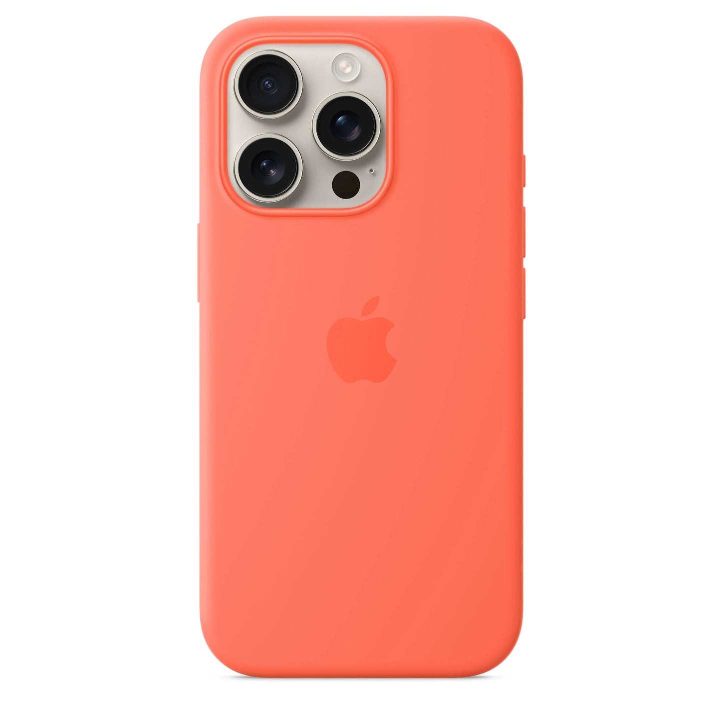 Husa de protectie Apple cu MagSafe pentru iPhone 16 Pro, Silicon, Tangerine (SEASONAL) - iSTYLE RO