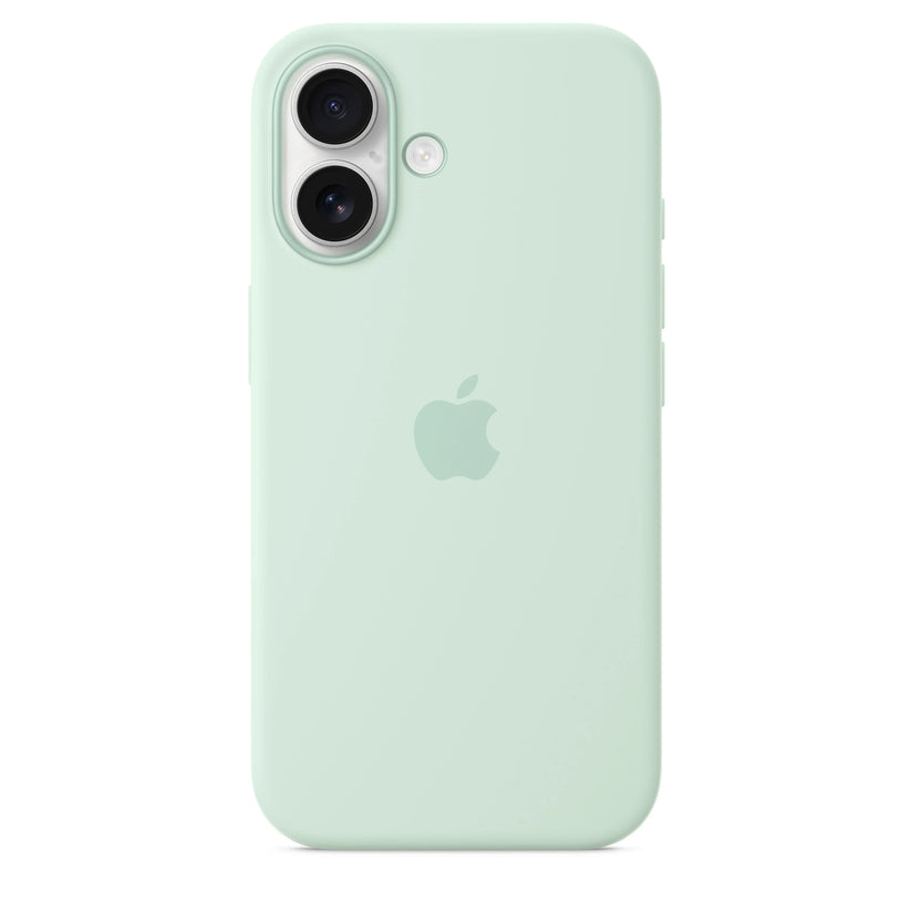 Husa de protectie Apple cu MagSafe pentru iPhone 16, Silicon, Aquamarine (SEASONAL) - iSTYLE RO