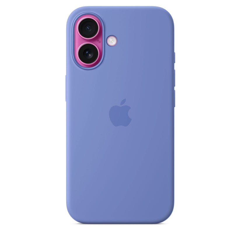 Husa de protectie Apple cu MagSafe pentru iPhone 16, Silicon, Periwinkle (SEASONAL) - iSTYLE RO
