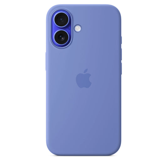 Husa de protectie Apple cu MagSafe pentru iPhone 16, Silicon, Periwinkle (SEASONAL) - iSTYLE RO