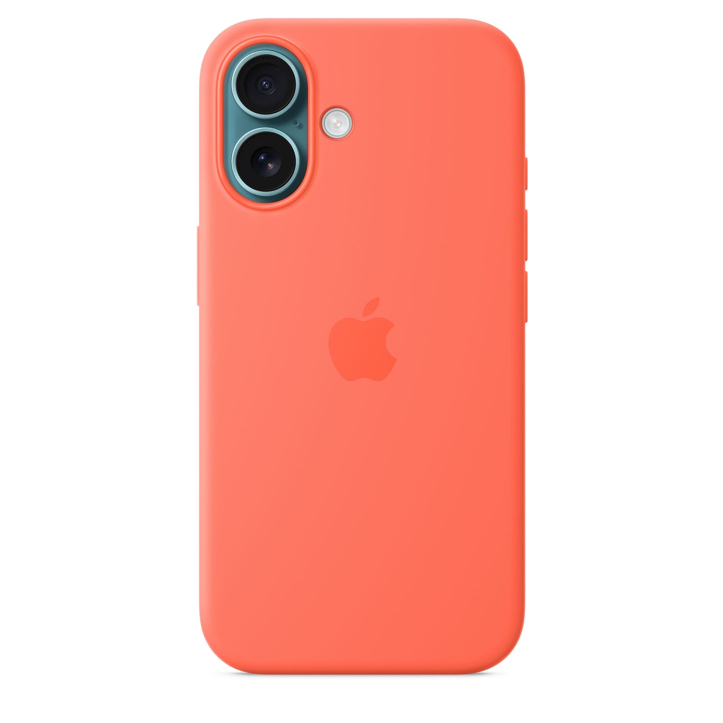 Husa de protectie Apple cu MagSafe pentru iPhone 16, Silicon, Tangerine (SEASONAL) - iSTYLE RO