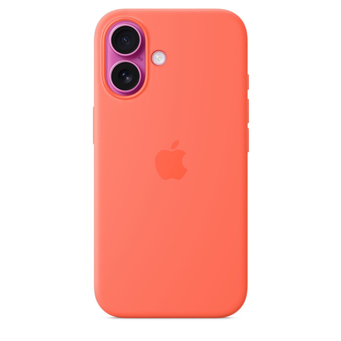 Husa de protectie Apple cu MagSafe pentru iPhone 16, Silicon, Tangerine (SEASONAL) - iSTYLE RO