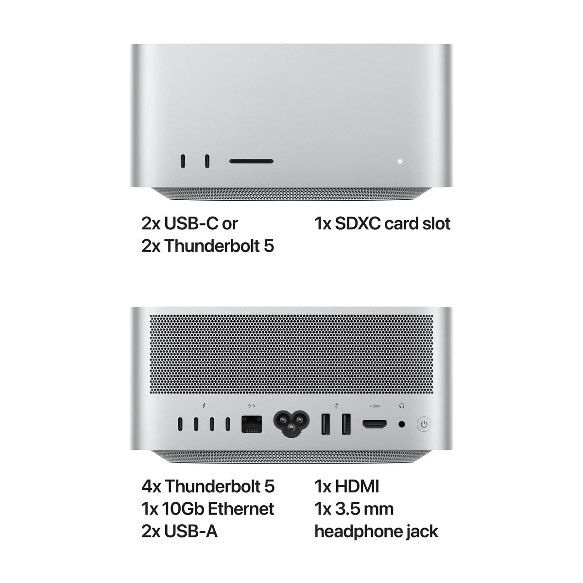 Mac Studio, procesor Apple M4 Max, 14 nuclee CPU and 32 nuclee GPU, 36GB, 512GB - iSTYLE RO