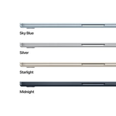 MacBook Air 15", procesor Apple M4, 10 nuclee CPU si 10 nuclee GPU, 24GB, 512GB, Silver, INT KB - iSTYLE RO