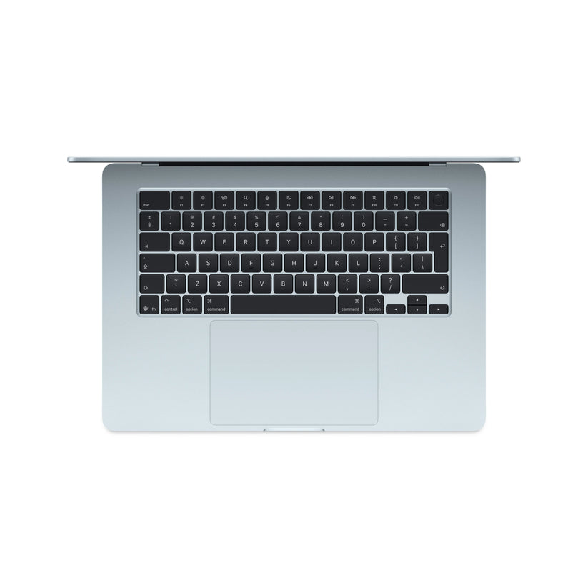 MacBook Air 15", procesor Apple M4, 10 nuclee CPU si 10 nuclee GPU, 24GB, 512GB, Sky Blue, INT KB - iSTYLE RO