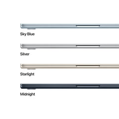 MacBook Air 13", procesor Apple M4, 10 nuclee CPU si 8 nuclee GPU, 16GB, 256GB, Silver, INT KB - iSTYLE RO