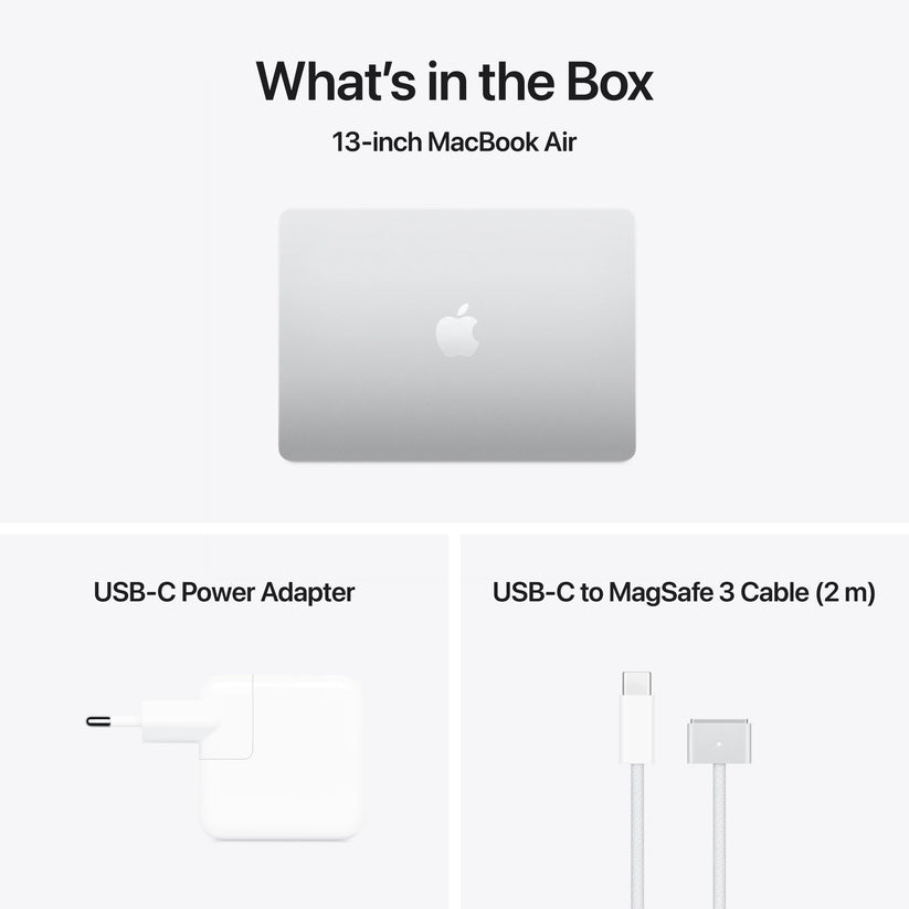 MacBook Air 13", procesor Apple M4, 10 nuclee CPU si 8 nuclee GPU, 16GB, 256GB, Silver, INT KB - iSTYLE RO