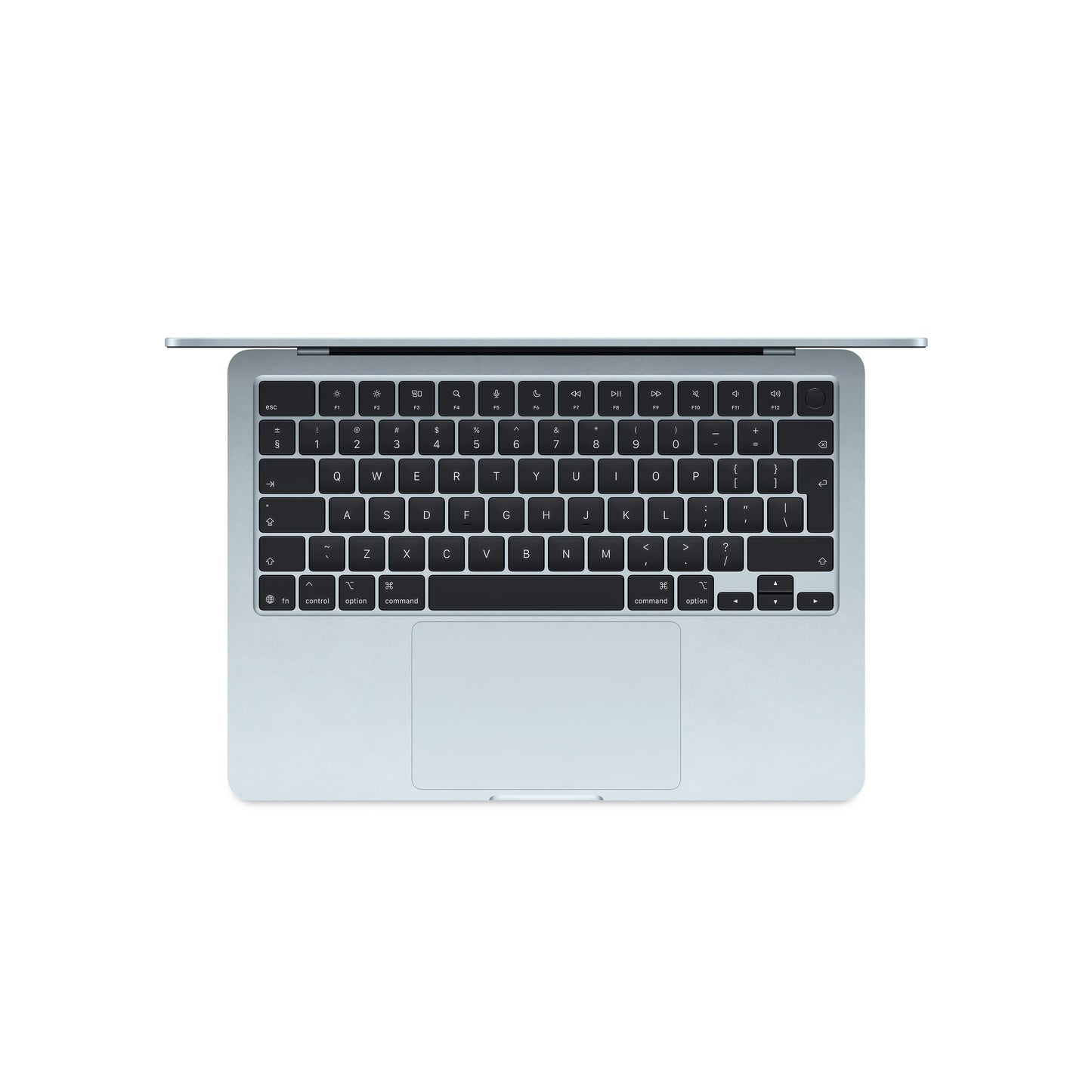 MacBook Air 13", procesor Apple M4, 10 nuclee CPU si 10 nuclee GPU, 16GB, 512GB, Sky Blue, INT KB - iSTYLE RO