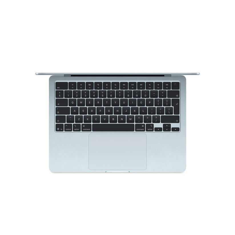 MacBook Air 13", procesor Apple M4, 10 nuclee CPU si 10 nuclee GPU, 16GB, 512GB, Sky Blue, INT KB - iSTYLE RO