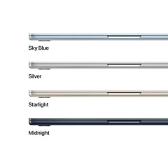 MacBook Air 13", procesor Apple M4, 10 nuclee CPU si 10 nuclee GPU, 24GB, 512GB, Sky Blue, INT KB - iSTYLE RO
