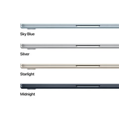 MacBook Air 13", procesor Apple M4, 10 nuclee CPU si 10 nuclee GPU, 16GB, 512GB, Sky Blue, INT KB - iSTYLE RO