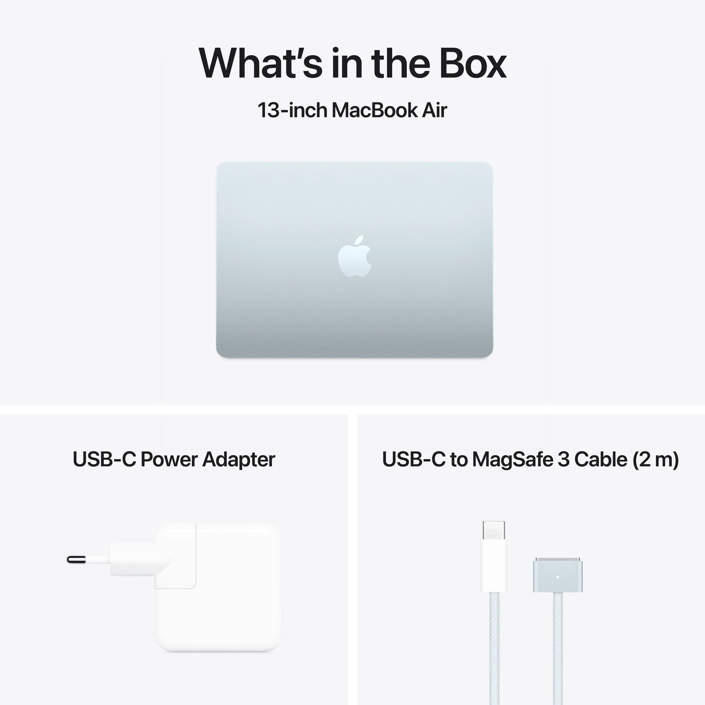 MacBook Air 13", procesor Apple M4, 10 nuclee CPU si 10 nuclee GPU, 16GB, 512GB, Sky Blue, INT KB - iSTYLE RO