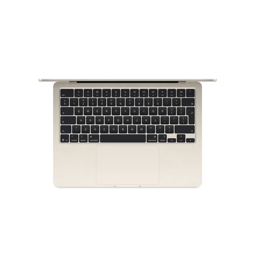 MacBook Air 13", procesor Apple M4, 10 nuclee CPU si 10 nuclee GPU, 24GB, 512GB, Starlight, INT KB - iSTYLE RO