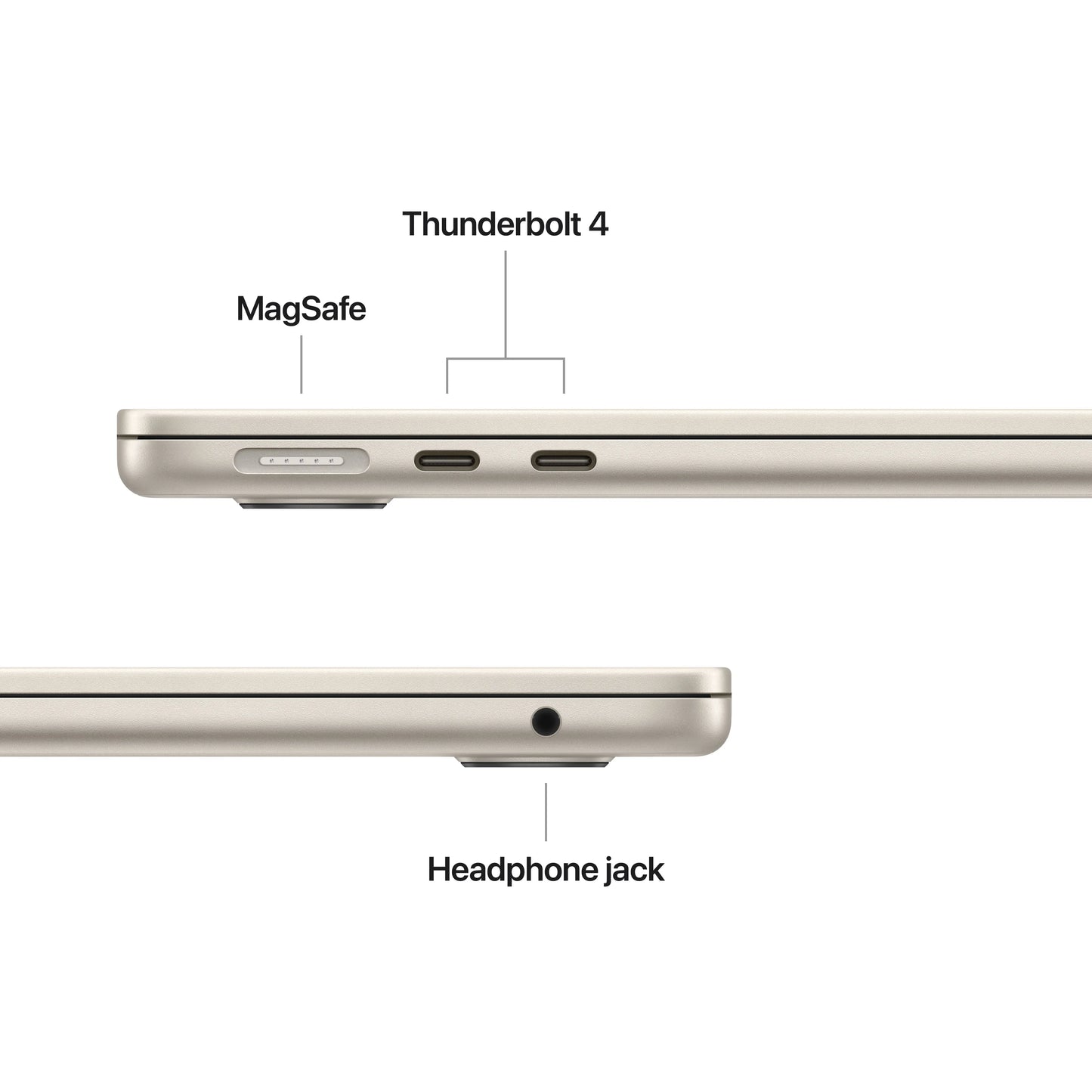 MacBook Air 13", procesor Apple M4, 10 nuclee CPU si 10 nuclee GPU, 24GB, 512GB, Starlight, INT KB - iSTYLE RO