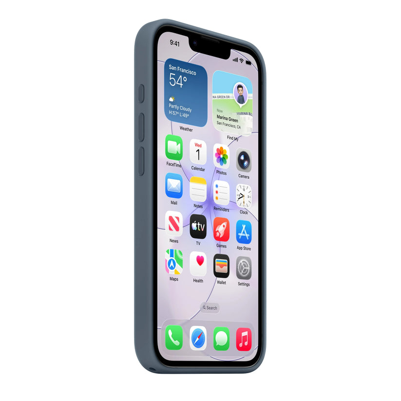 iPhone 17e Silicone Case with MagSafe – Anchor Blue - iSTYLE.ro