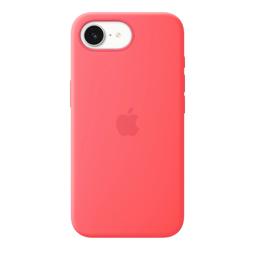 iPhone 17e Silicone Case with MagSafe – Bright Guava - iSTYLE.ro
