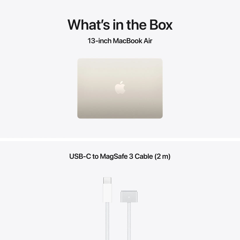 13-inch MacBook Air: Apple M5 chip with 10-core CPU and 10-core GPU, 1TB SSD - Starlight - iSTYLE.ro