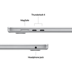 15-inch MacBook Air: Apple M5 chip with 10-core CPU and 10-core GPU, 512GB SSD - Silver - iSTYLE.ro