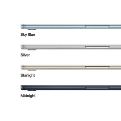 15-inch MacBook Air: Apple M5 chip with 10-core CPU and 10-core GPU, 1TB SSD - Starlight - iSTYLE.ro