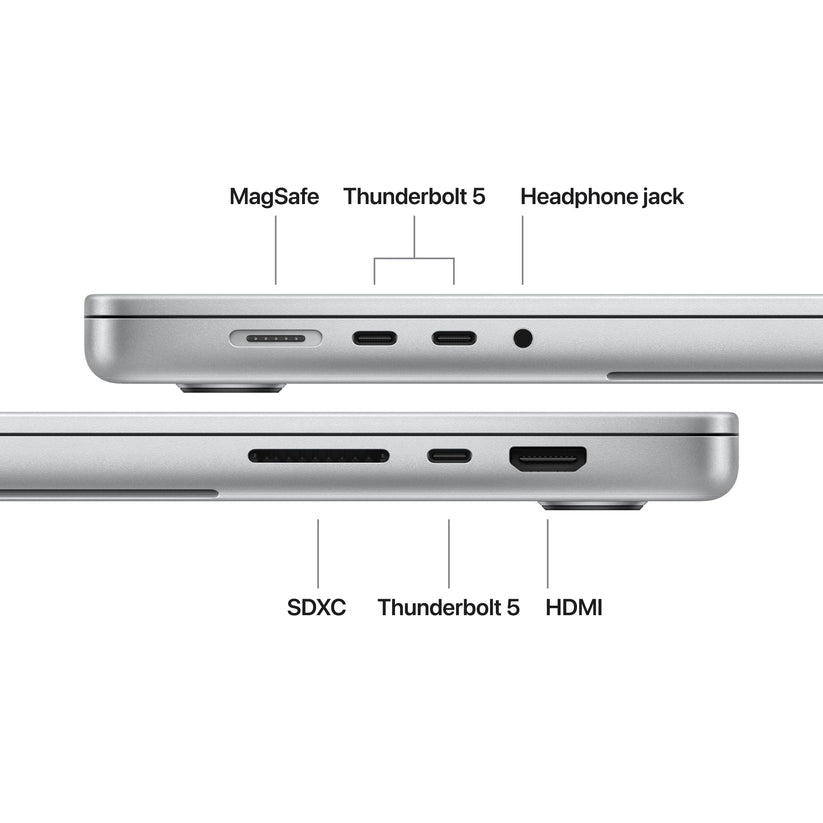 16-inch MacBook Pro: Apple M5 Max chip with 18-core CPU and 40-core GPU, 2TB SSD - Silver - iSTYLE.ro