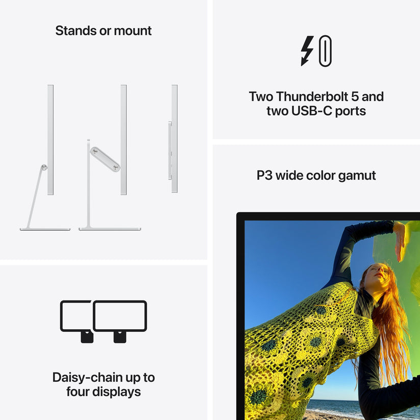 Studio Display - Standard glass - Tilt- and height-adjustable stand - iSTYLE.ro