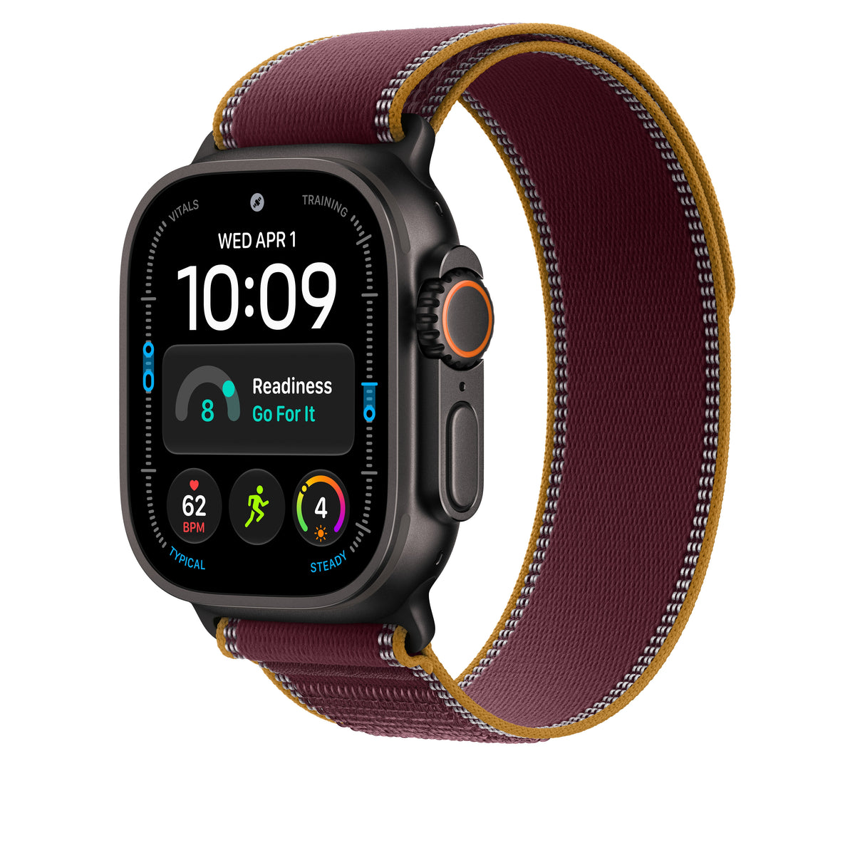49mm Burgundy Trail Loop - M/L - Black Titanium Finish - iSTYLE.ro