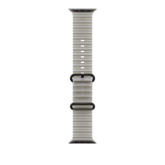 49mm Translucent Grey Ocean Band - Black Titanium Finish - iSTYLE.ro
