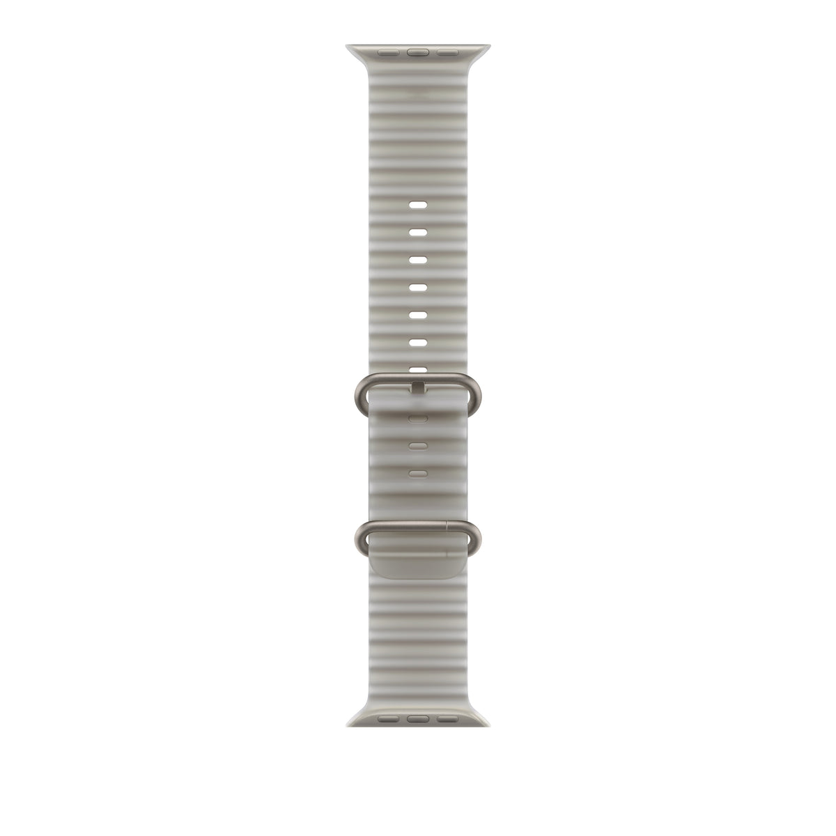 49mm Translucent Grey Ocean Band - Natural Titanium Finish - iSTYLE.ro