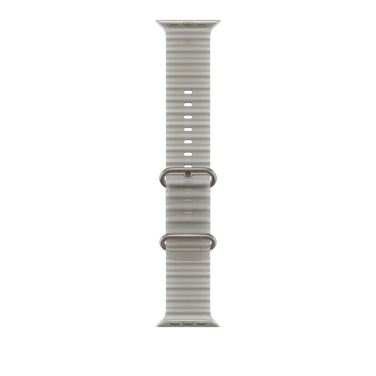 49mm Translucent Grey Ocean Band - Natural Titanium Finish - iSTYLE.ro