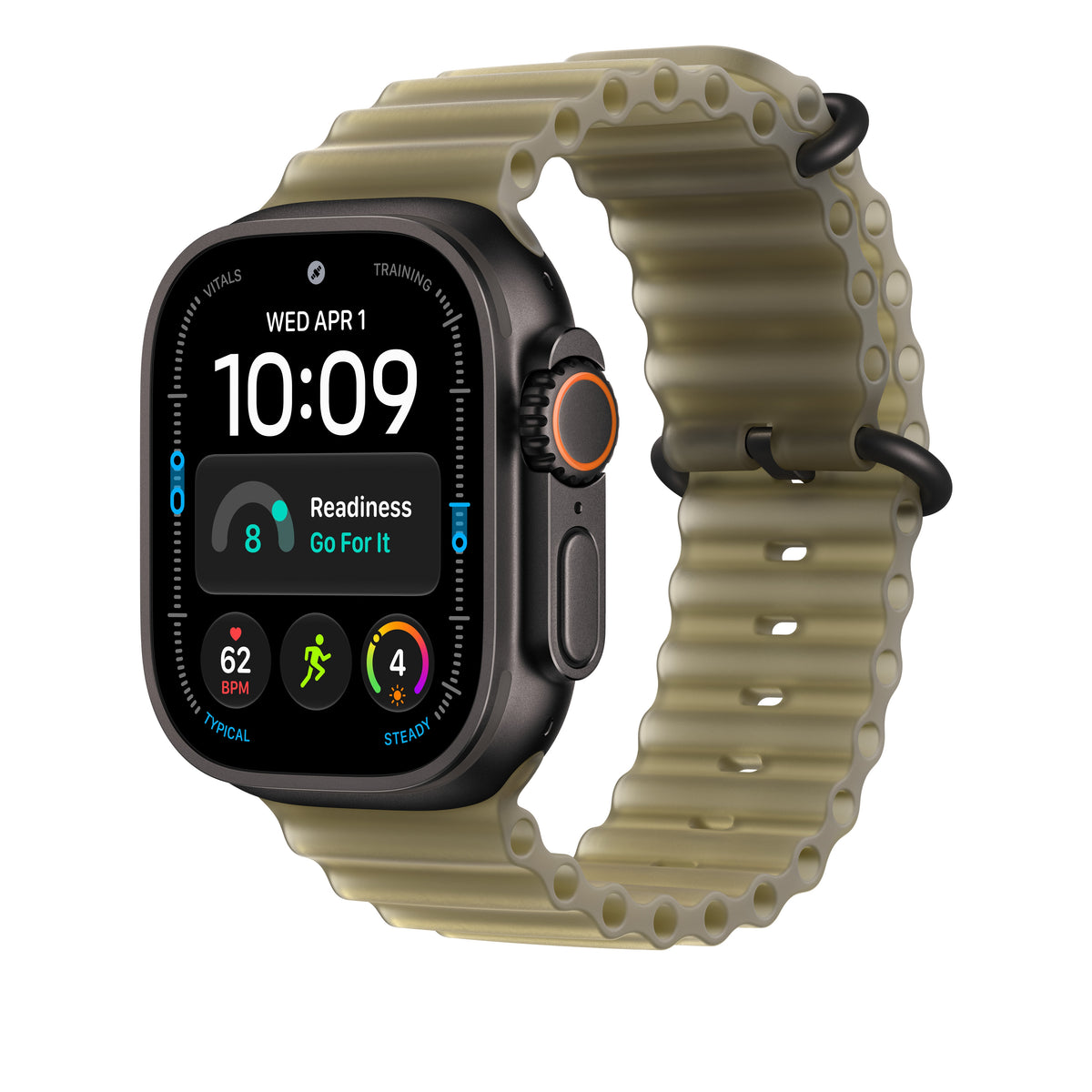 49mm Translucent Kelp Ocean Band Extension - Black Titanium Finish - iSTYLE.ro