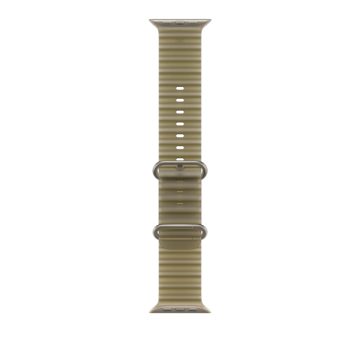 49mm Translucent Kelp Ocean Band - Natural Titanium Finish - iSTYLE.ro